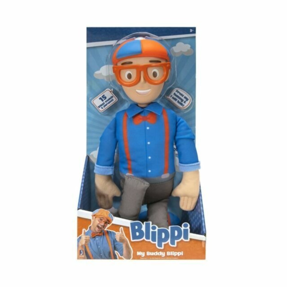 My Buddy Blippi Deluxe Talking 16" Feature Plush with Sounds Effects. NEW
